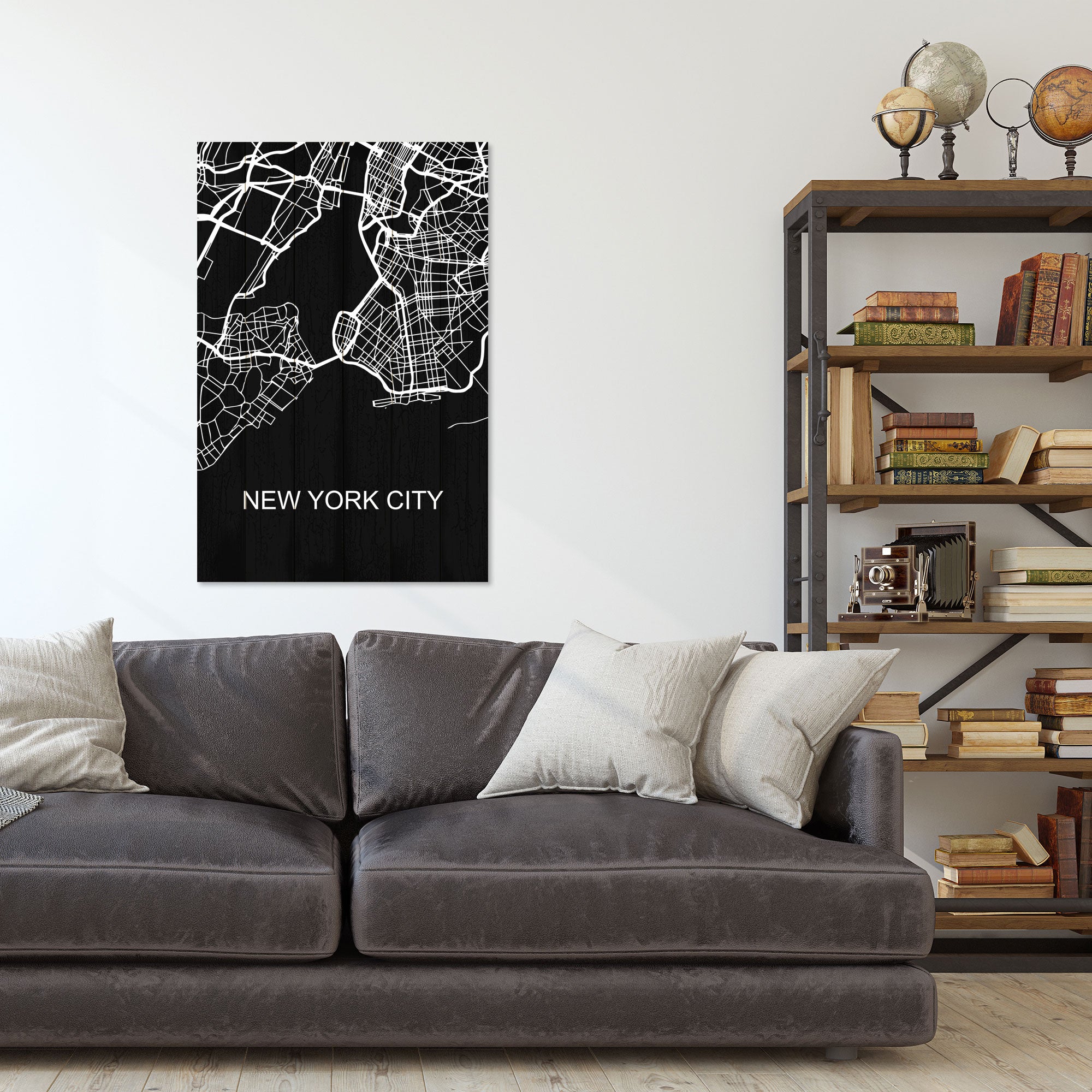 Obraz Wood New York City-40x60 cm
