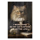 Bild Wood I work hard so my Cat can live a better life-20x30 cm