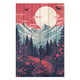 Obraz Wood Mountains and Moon-50x70 cm