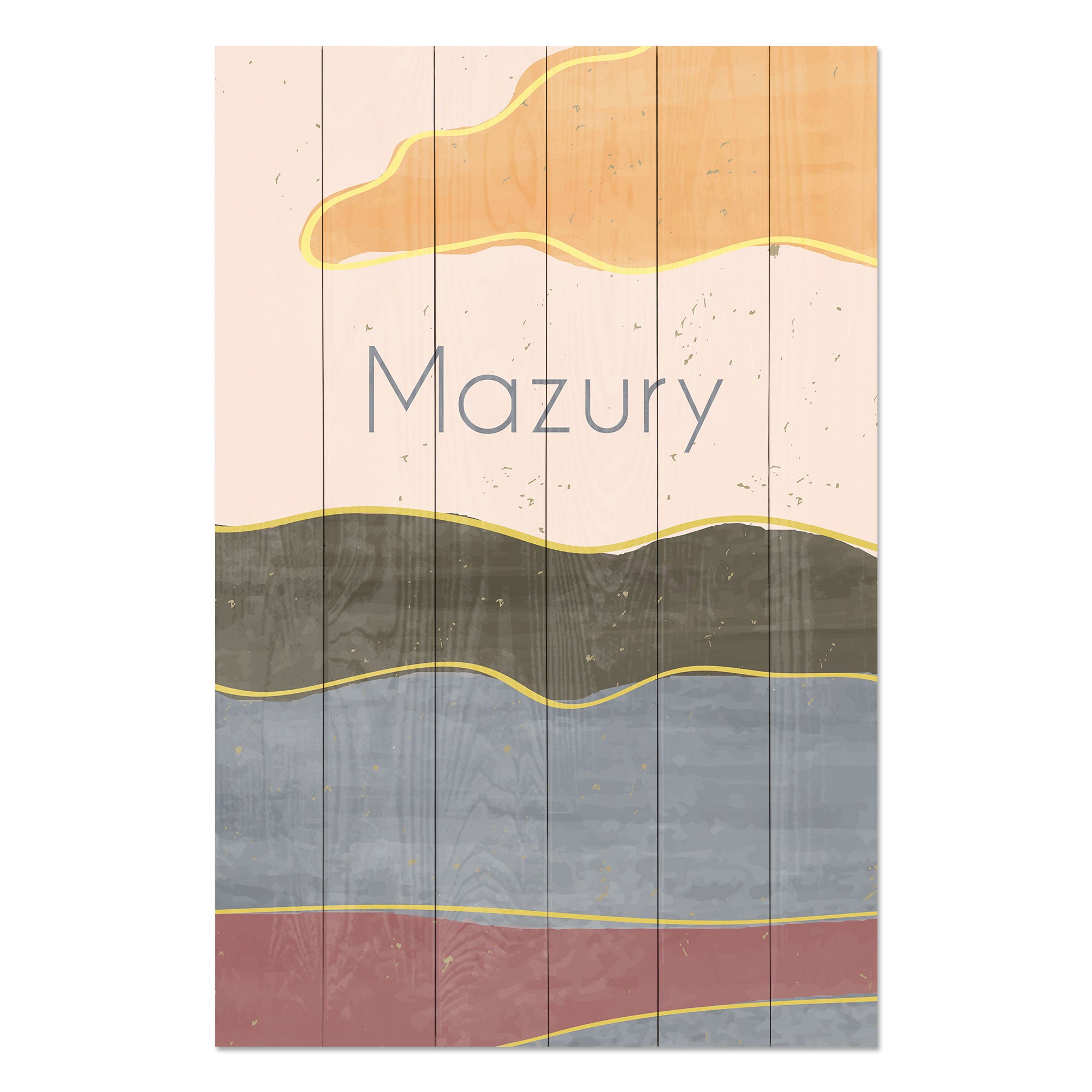 Obraz Dřevěné Mazury-20x30 cm