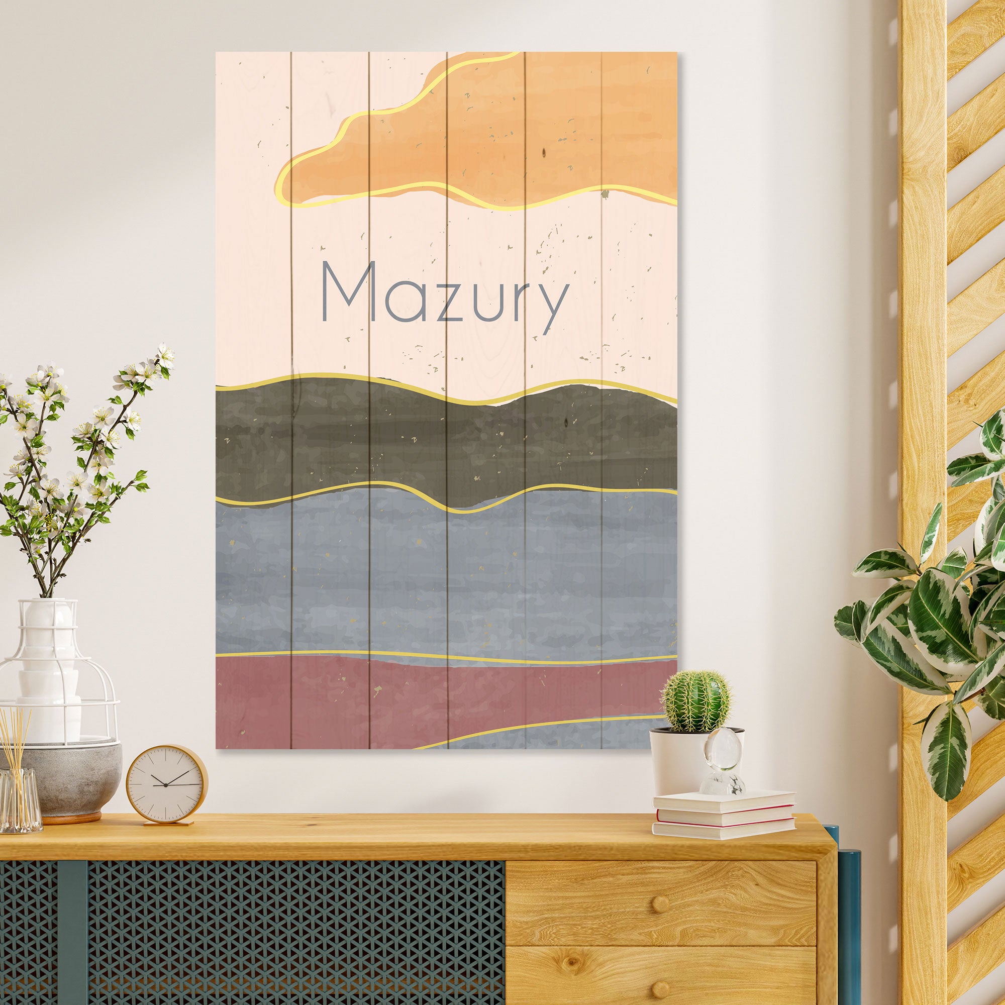 Obraz Wood Mazury - 40x60 cm