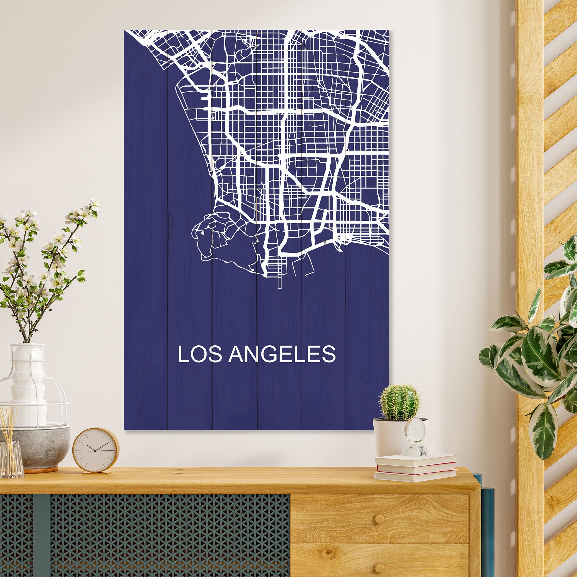 Obraz Dřevěné Los Angeles-60x90 cm