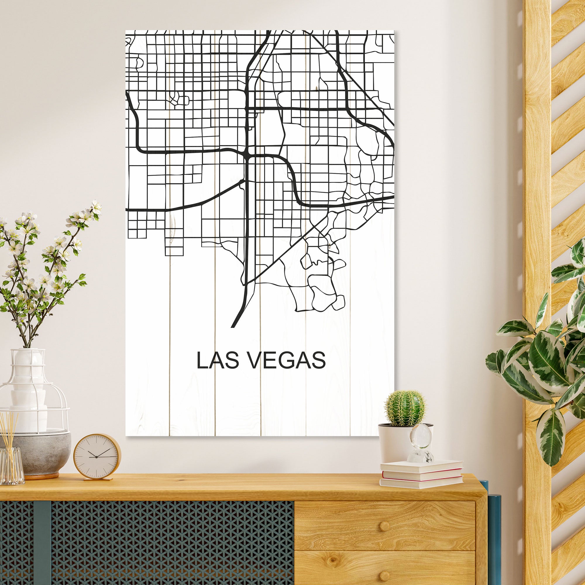 Wood Picture Las Vegas-60x90 cm