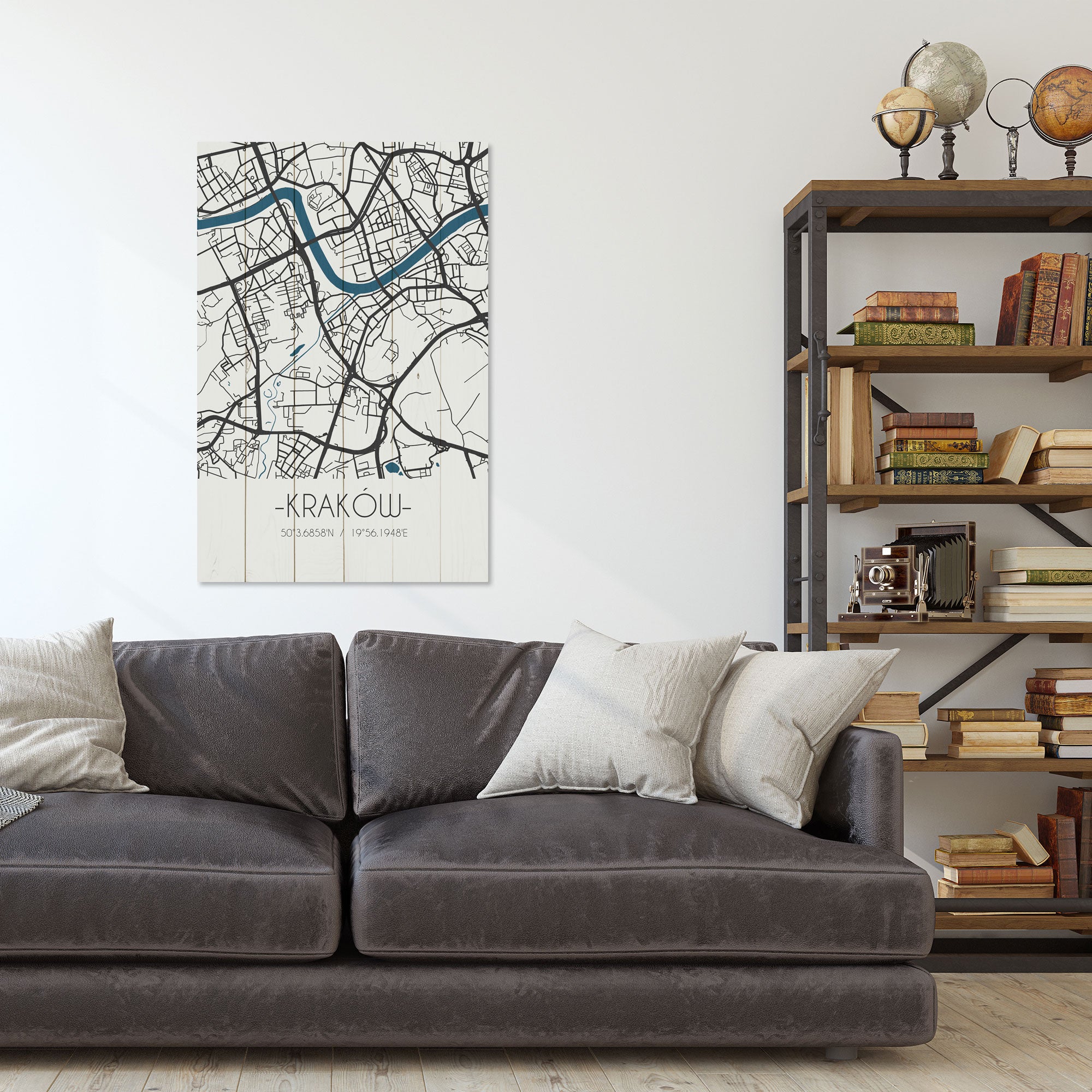 Wood Picture Kraków-60x90 cm