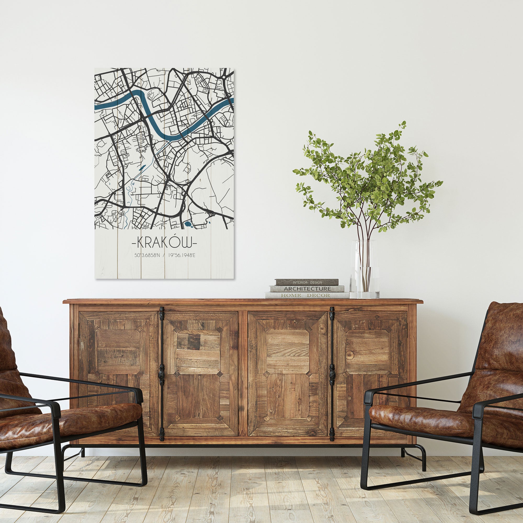 Wood Picture Kraków-50x70 cm