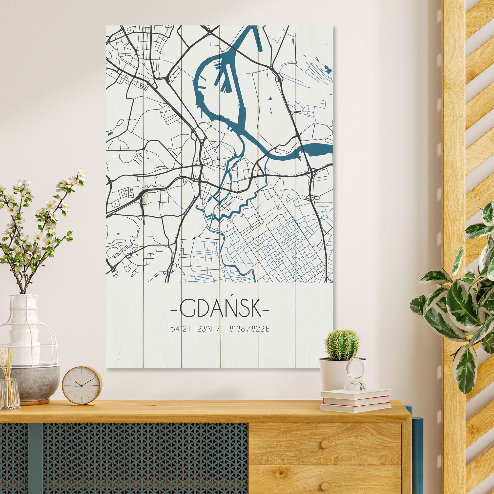 Obraz Wood Gdaňsk-40x60 cm