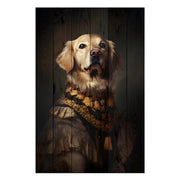 Obraz Wood Zlatý retrívr-50x70 cm