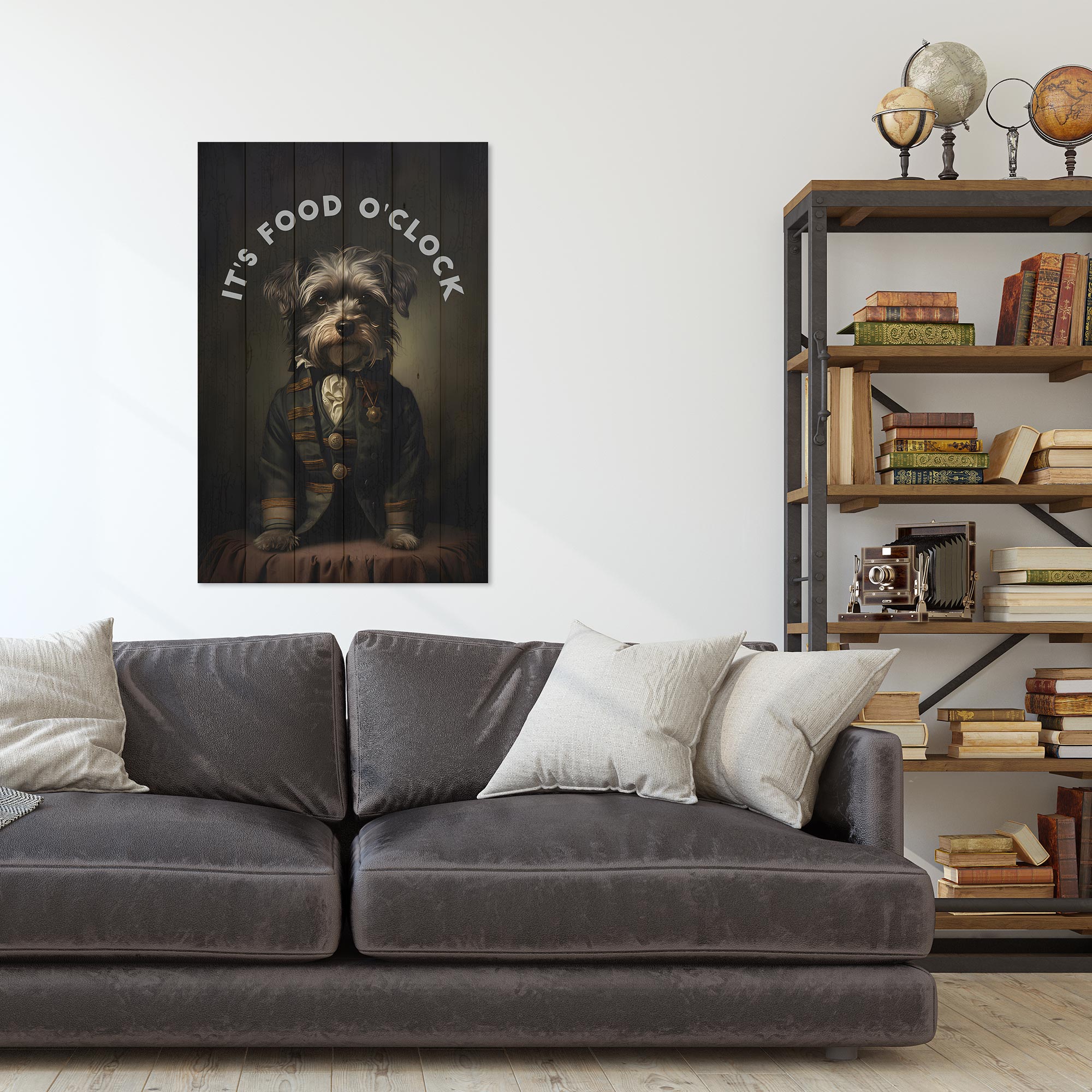 Obraz Wood Čas na jedlo-60x90 cm