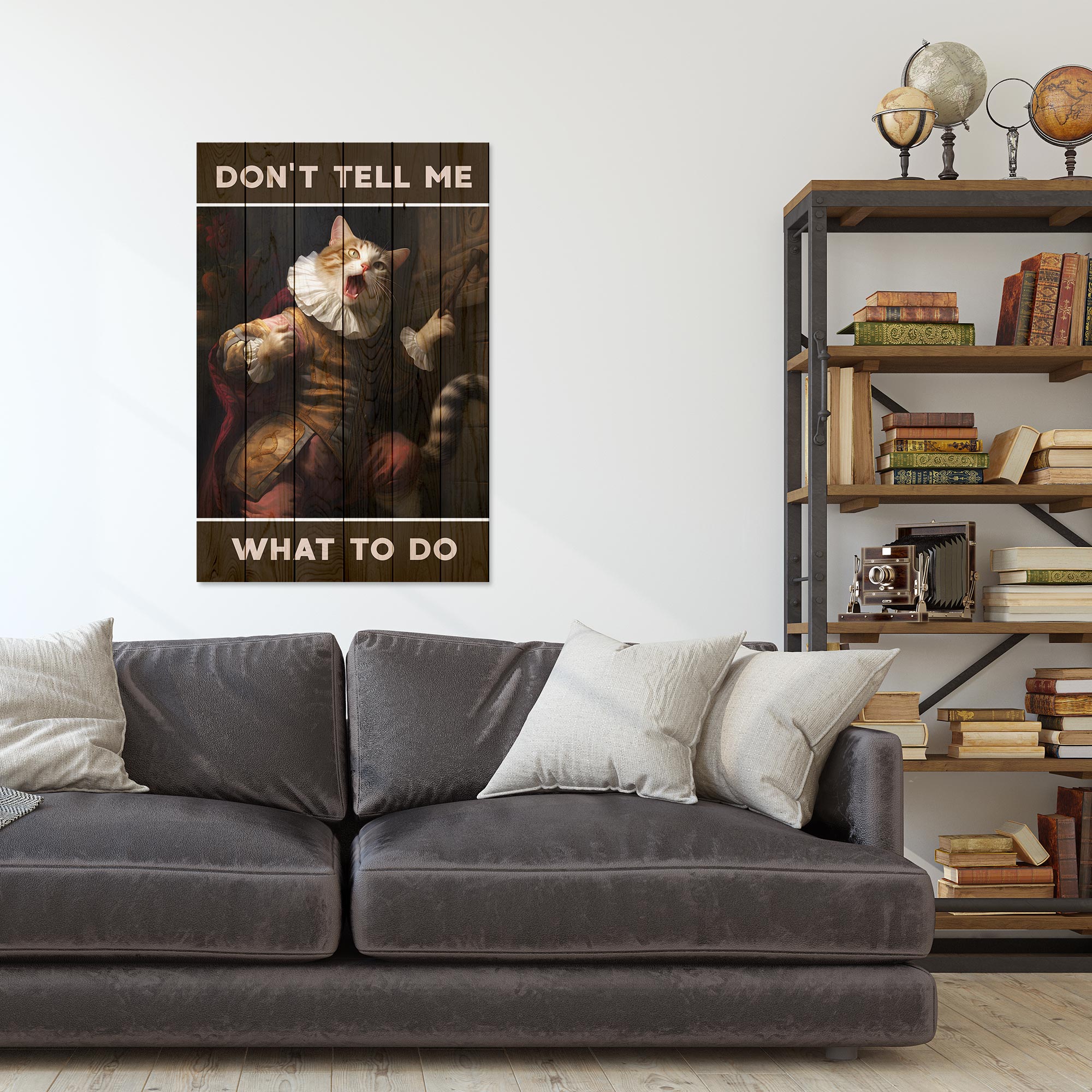 Obraz Wood Nehovor mi, čo mám robiť-50x70 cm