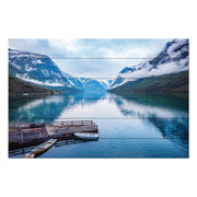 Obraz Wood Oslo Beautiful Norwegian Lake-50x70 cm