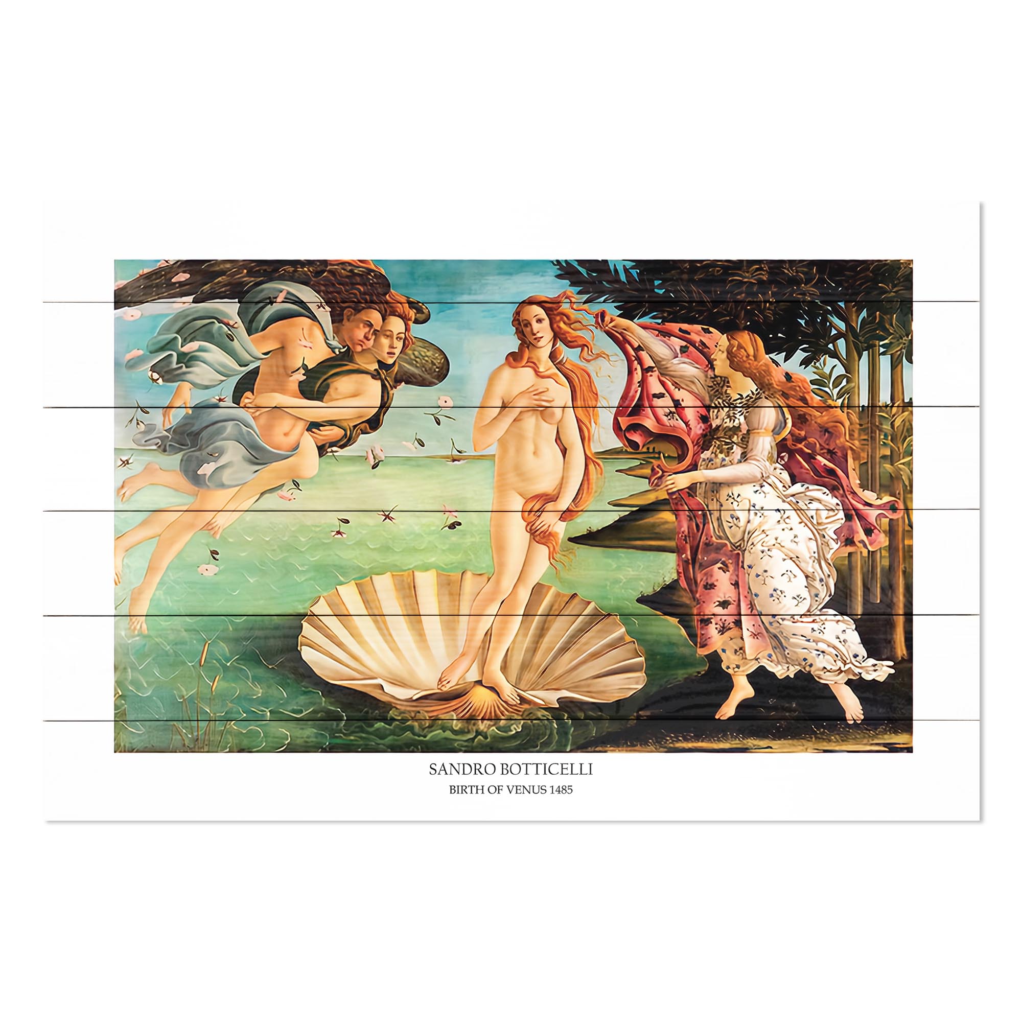 Obraz Wood Botticelli-20x30 cm