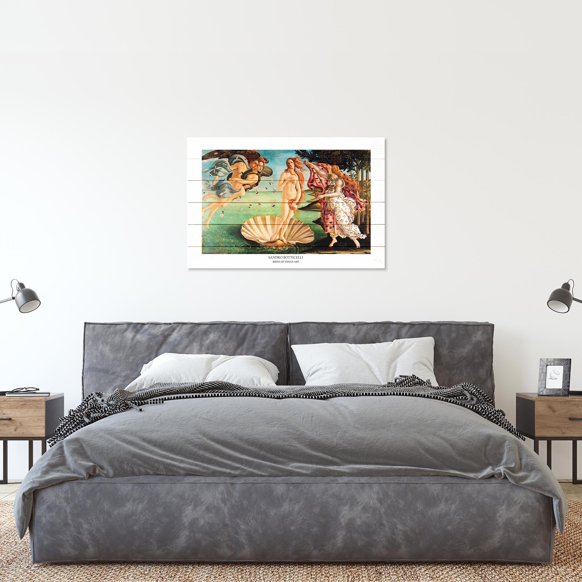 Obraz Wood Botticelli-50x70 cm