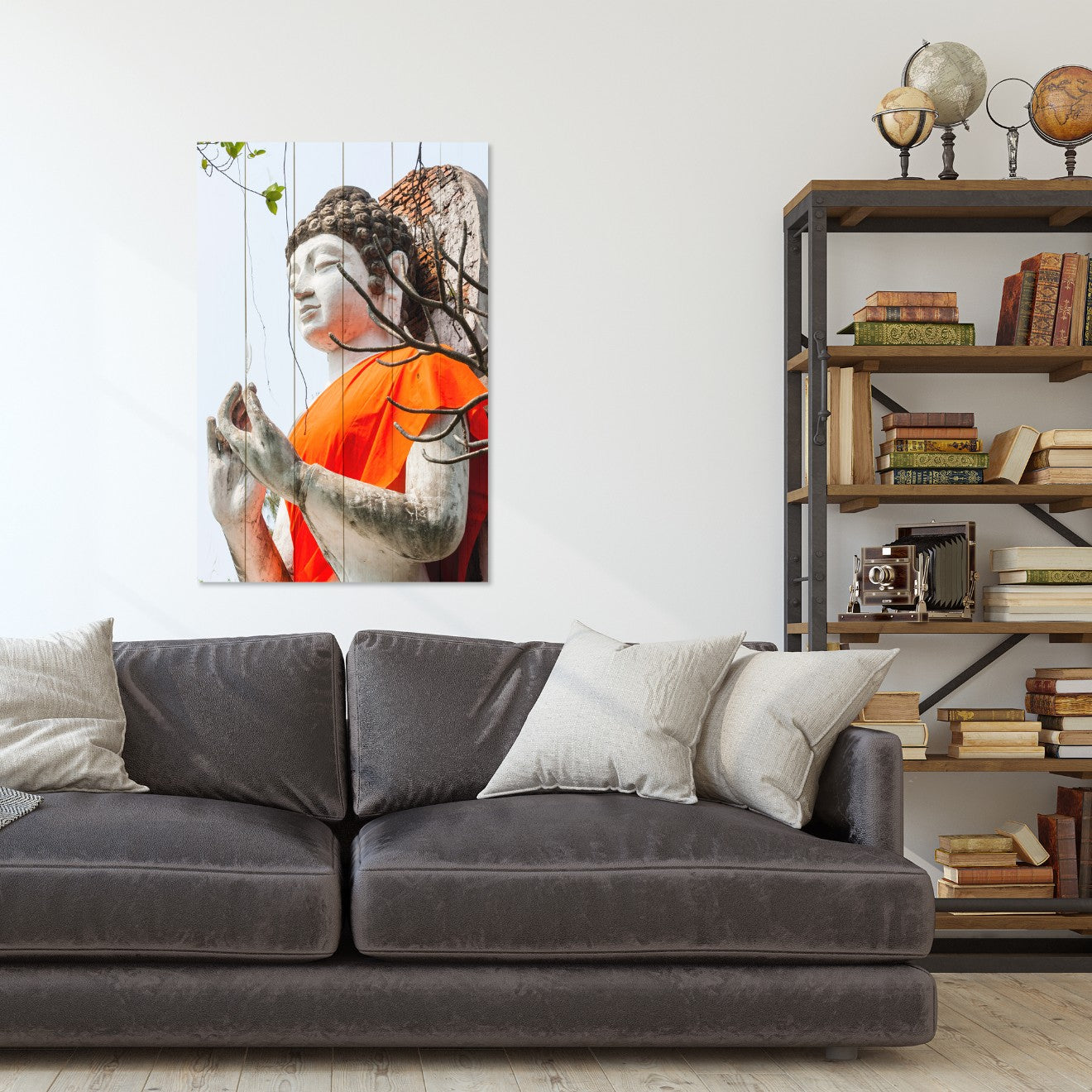 Obraz Wood Socha Buddhy-40x60 cm