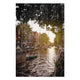 Wood Picture Canal Boat Cruise-30x30 cm