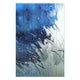 Wood Picture Blue Art Abstract-20x30 cm