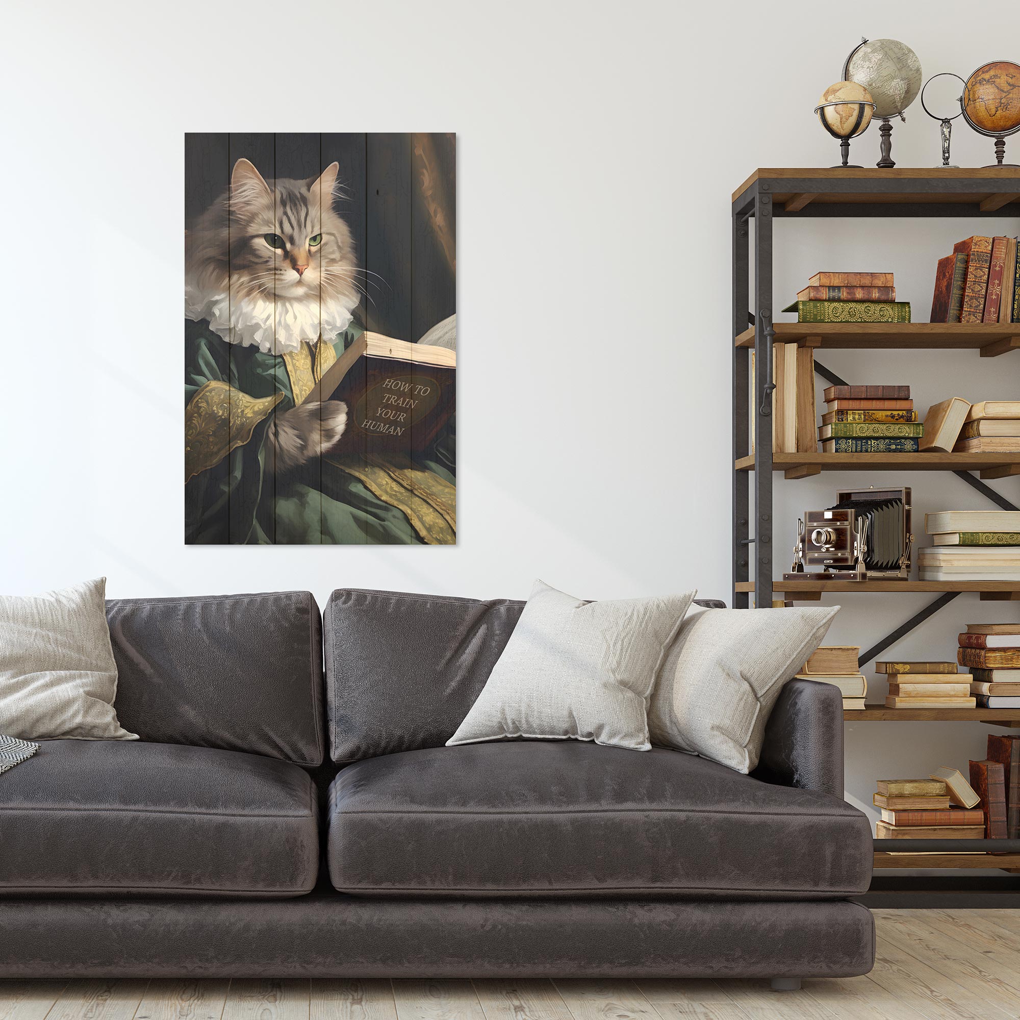 Bild Wood How to train your Human-20x30 cm