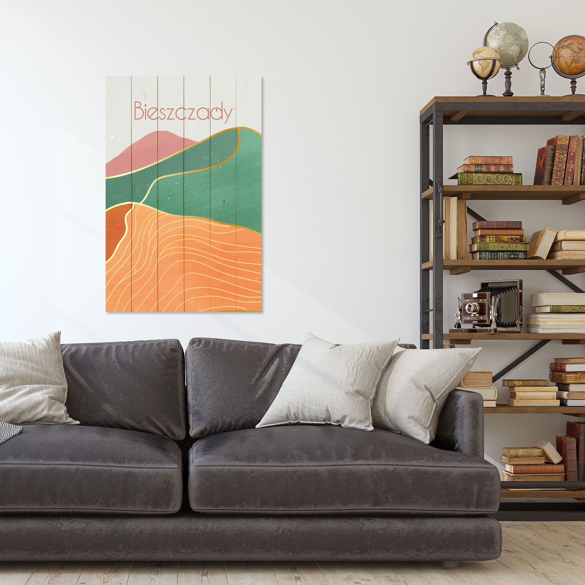 Obraz Wood Bieszczady-60x90 cm