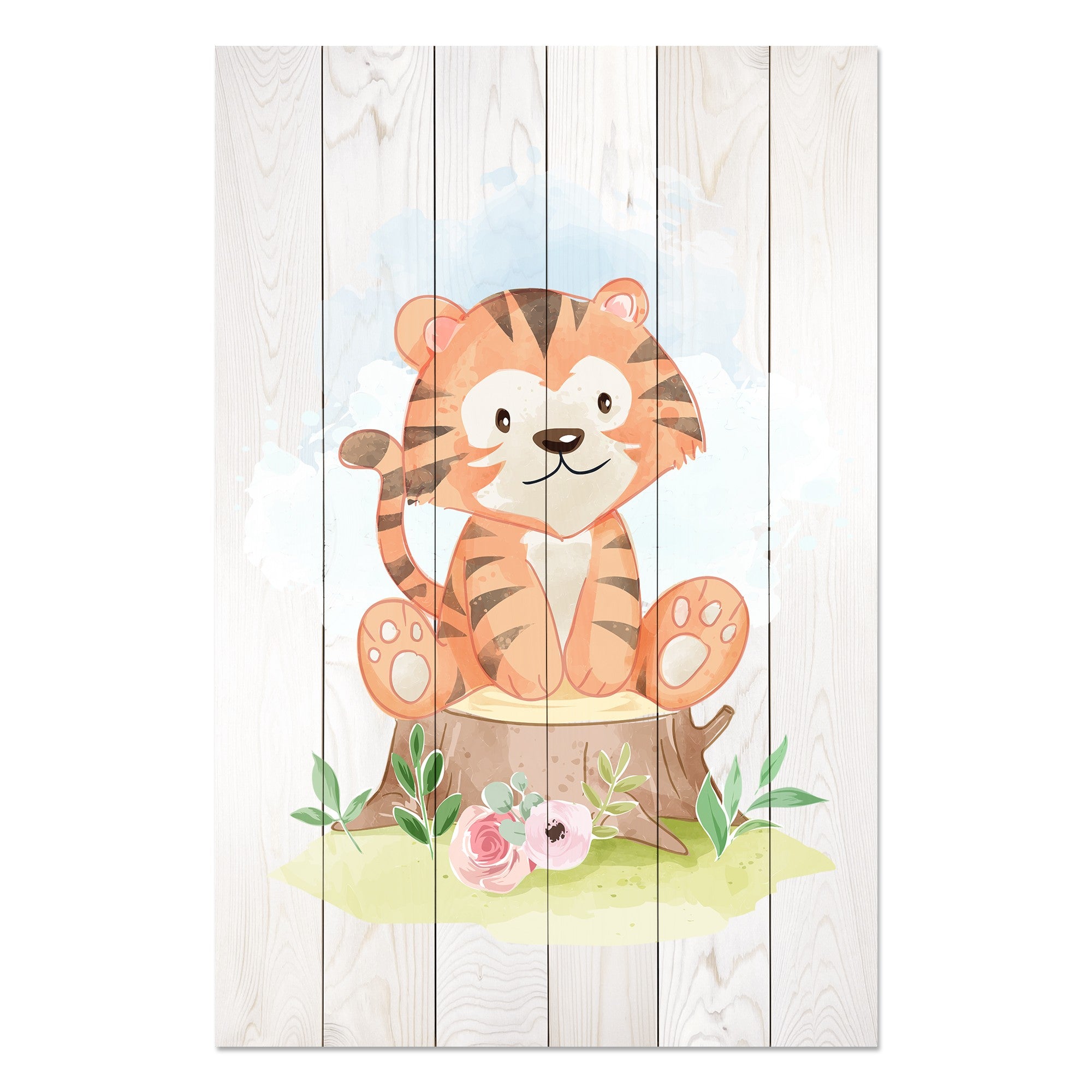 Bild Wood Sitzender Baumstumpf-30x40 cm