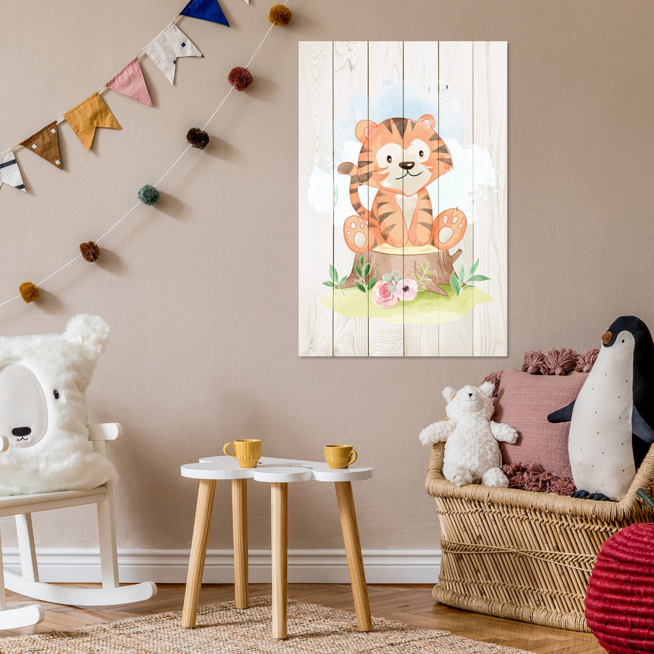 Bild Wood Sitzender Baumstumpf-40x60 cm