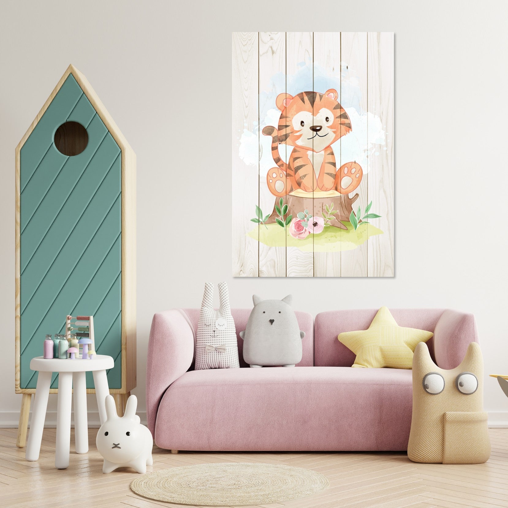 Bild Wood Sitzender Baumstumpf-40x60 cm