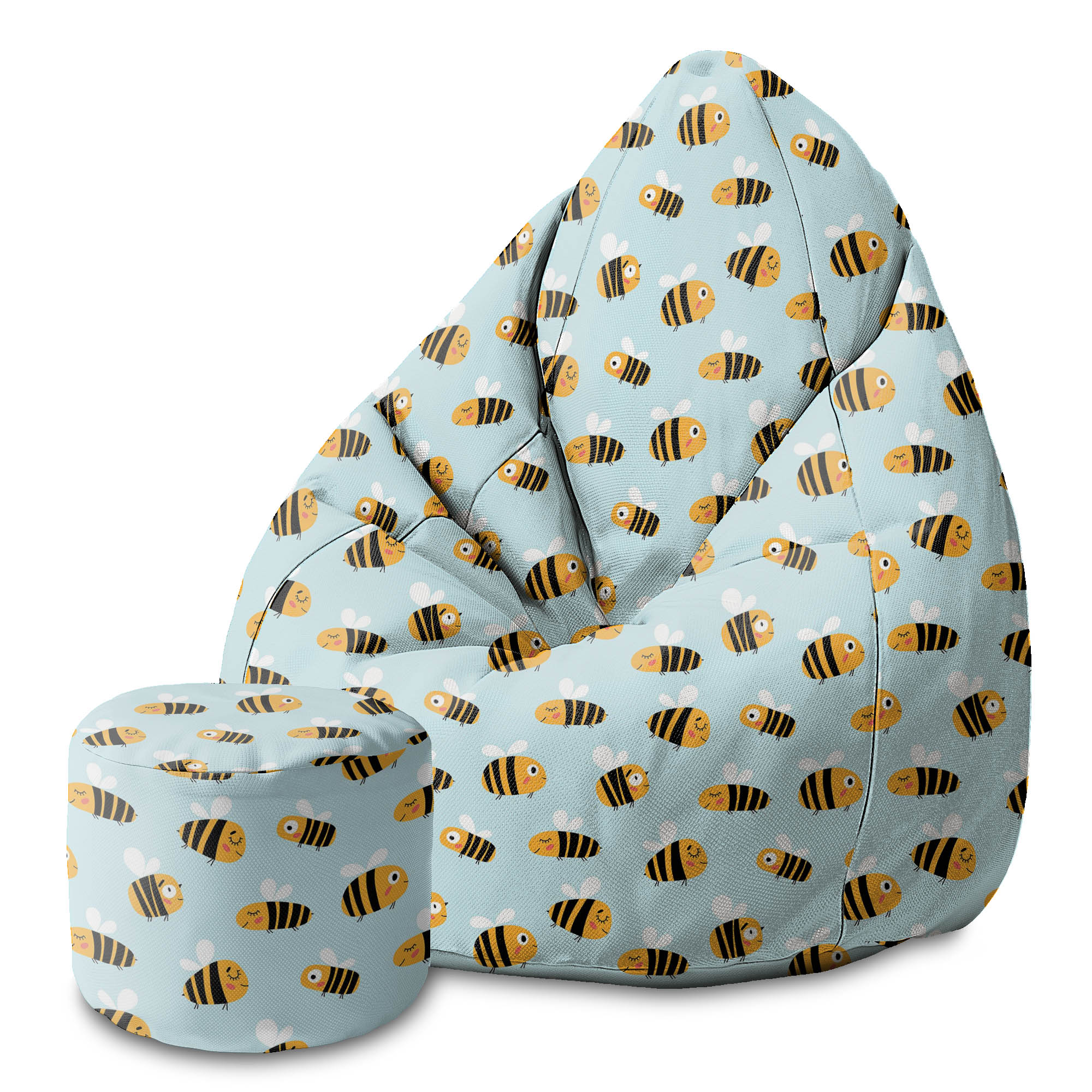 Okrúhly puf podnožka Bee Life-Panama