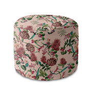 Runder Hocker Fußstütze Dark Jungle Pink-Oxford