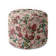 Runder Hocker Fußstütze Dark Jungle Pink-Panama