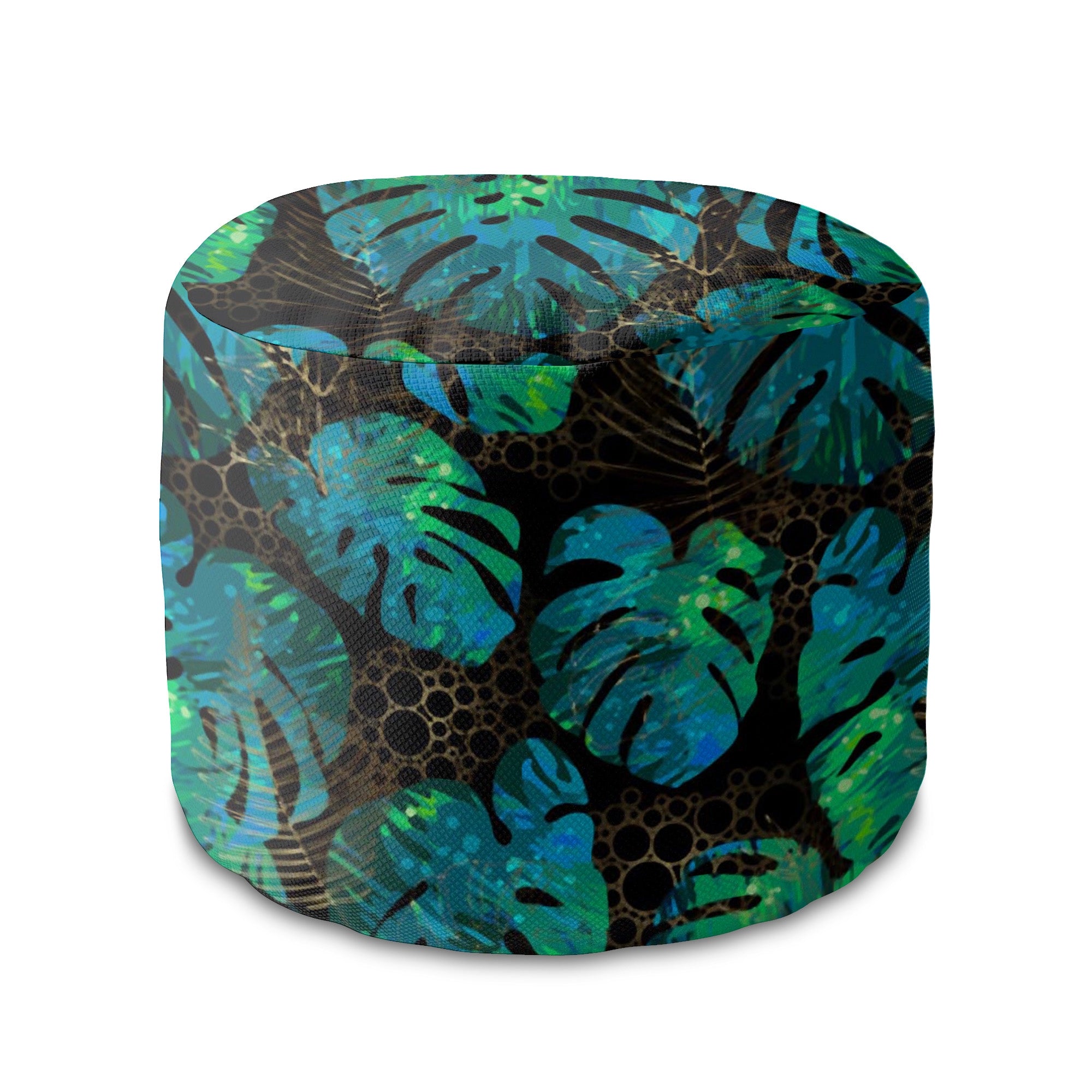 Kulatá podnožka Sea Green Monstera