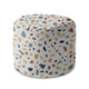 Kulatá taburetka podnožka Vintage Terrazzo