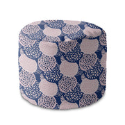 Kulatá taburetka podnožka Pink and Blue Geometric Ornament-Panama