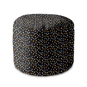 Round Pouf Footrest Abstract Design-Panama