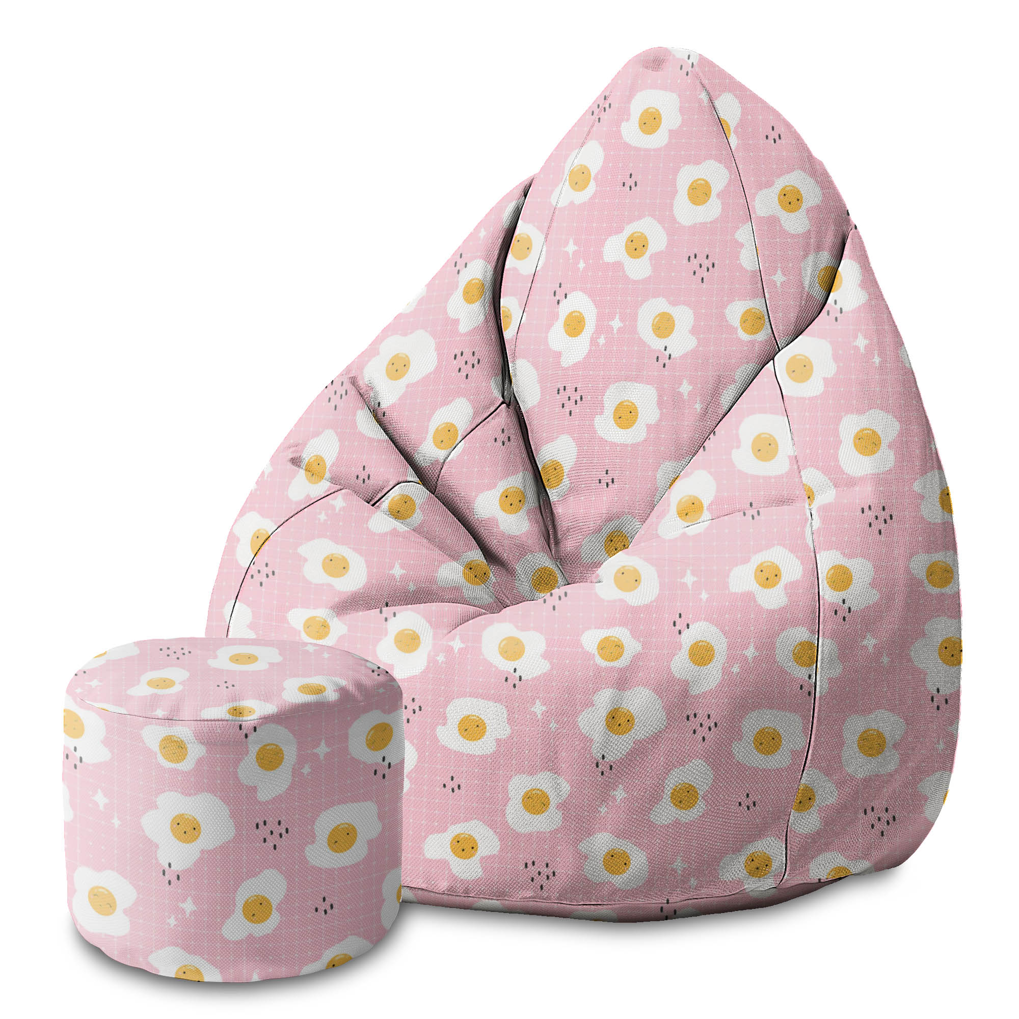 Puf okrągły podnóżek Cute Egg-Oxford
