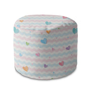 Kulatá podnožka Pastel Hearts-Panama
