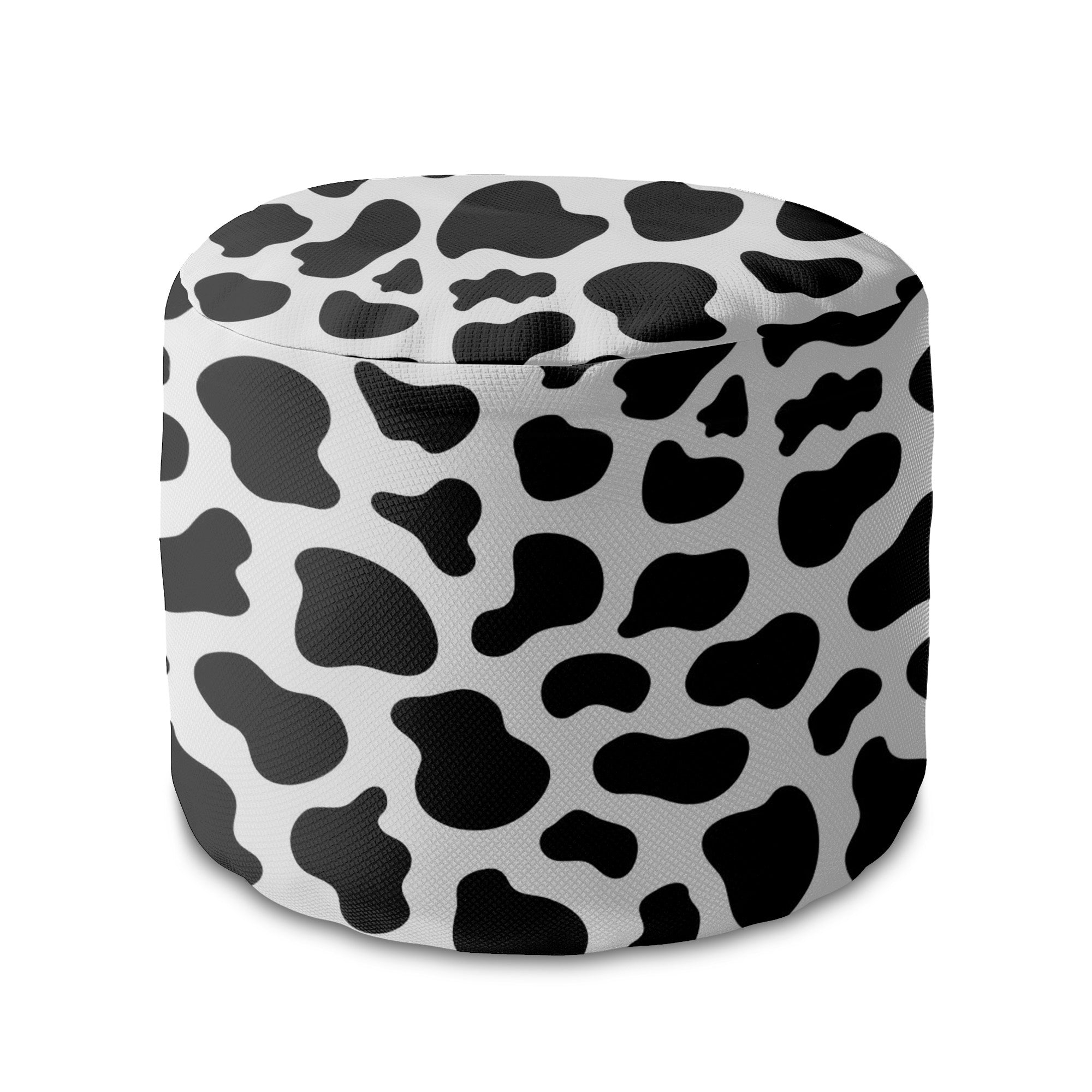 Okrúhly puf podnožka Cow Print