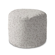 Puf kulatý podnožka Beige Dots-Oxford