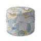Runder Hocker Fußstütze Grey Floral Pattern-Oxford