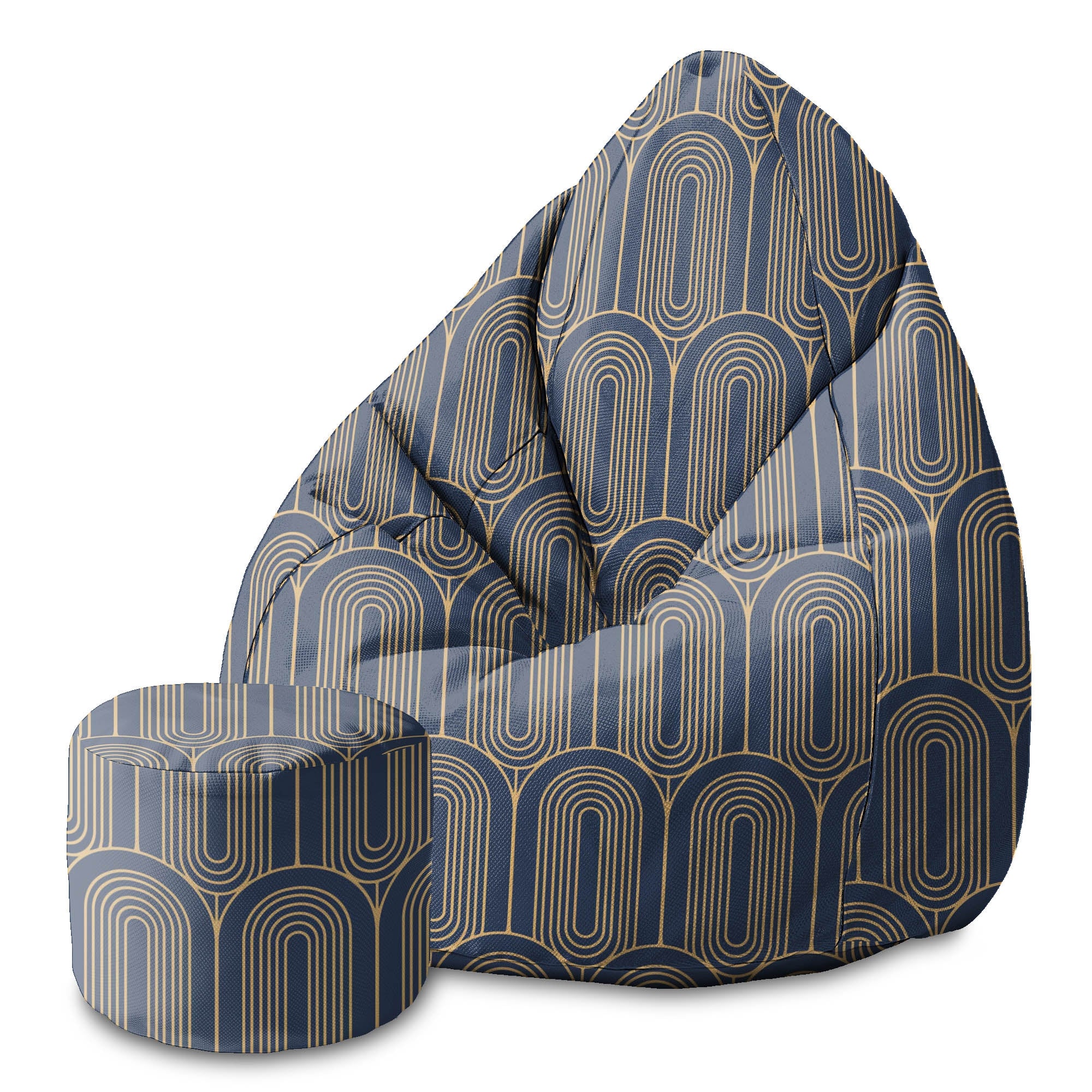 Puf okrągły podnóżek Deco Pattern-Panama