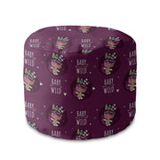 Kulatý puf podnožka Baby Wild-Velvet