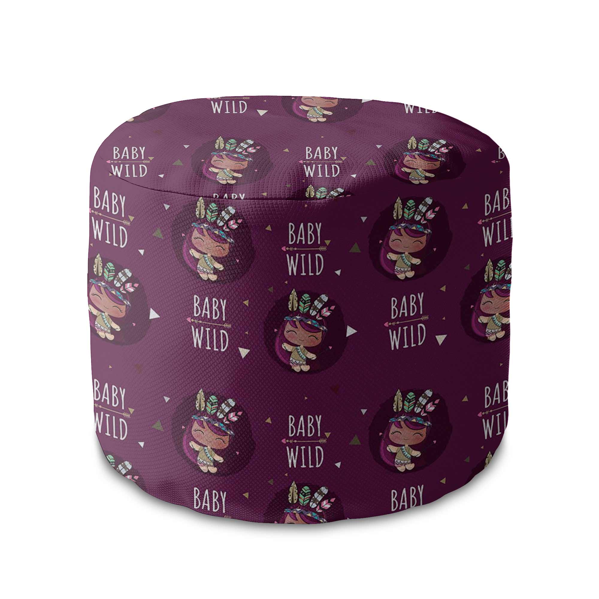 Kulatý puf podnožka Baby Wild