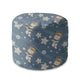 Runder Hocker Fußstütze Boy in Space-Velvet