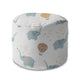 Kulatá podnožka Puf Blue Elephant-Velvet