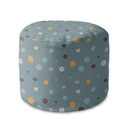 Kulatá podnožka Puf Colorful Dots-Velvet
