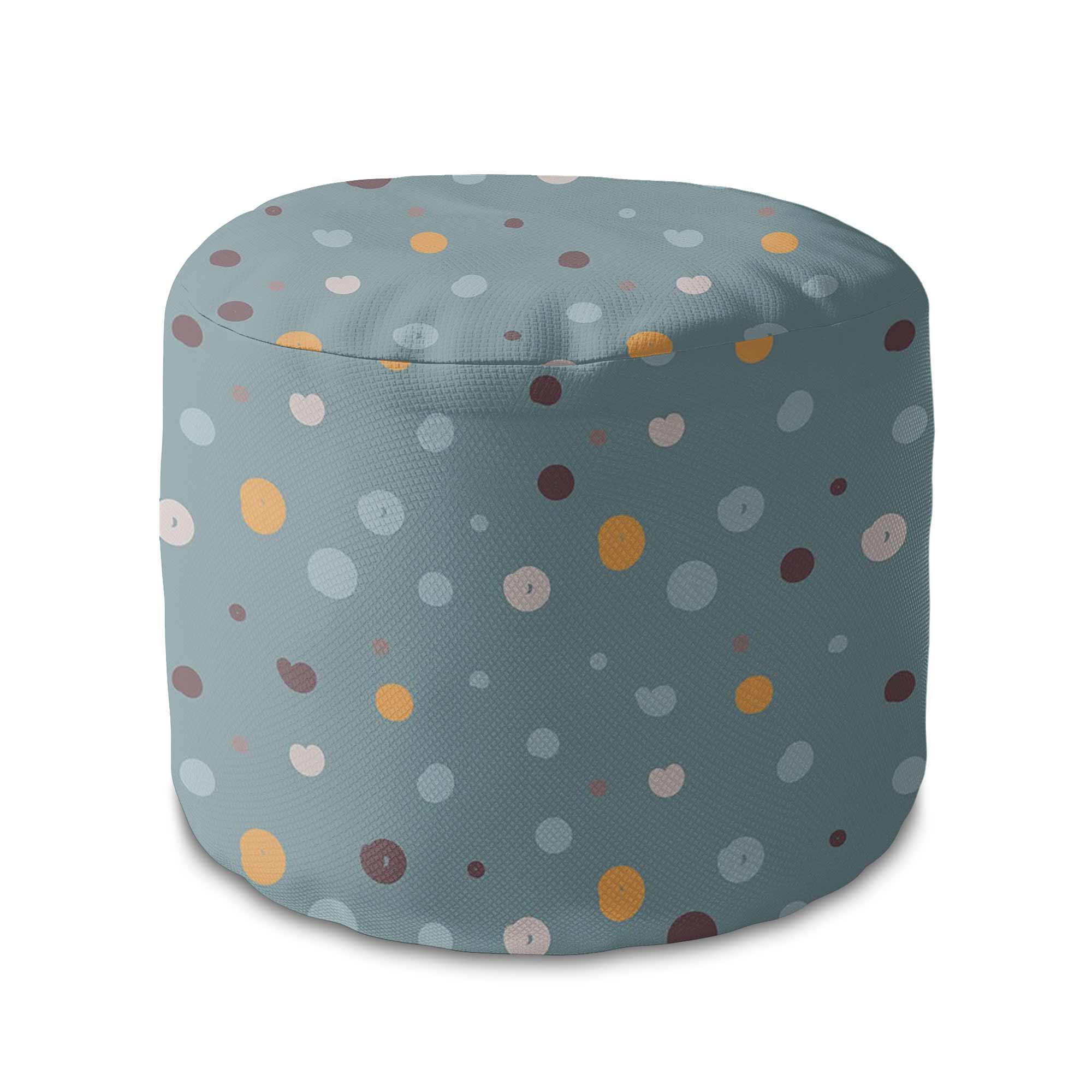 Runder Hocker Fußstütze Colorful Dots