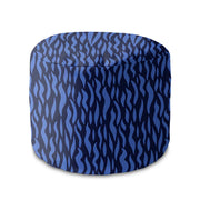Runder Pouf Fußhocker Waves On-Oxford