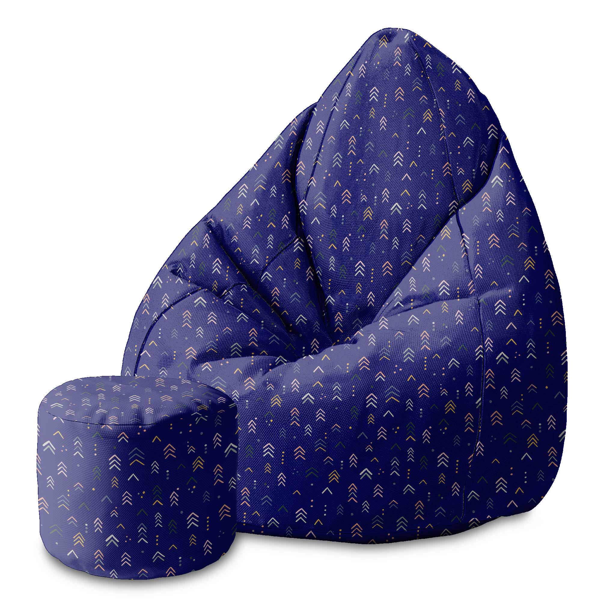 Kulatá podnožka Abstract Soft Shapes-Velvet