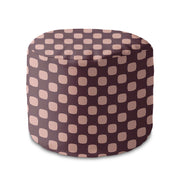 Kulatá podnožka Puf Geometric Squares-Velvet
