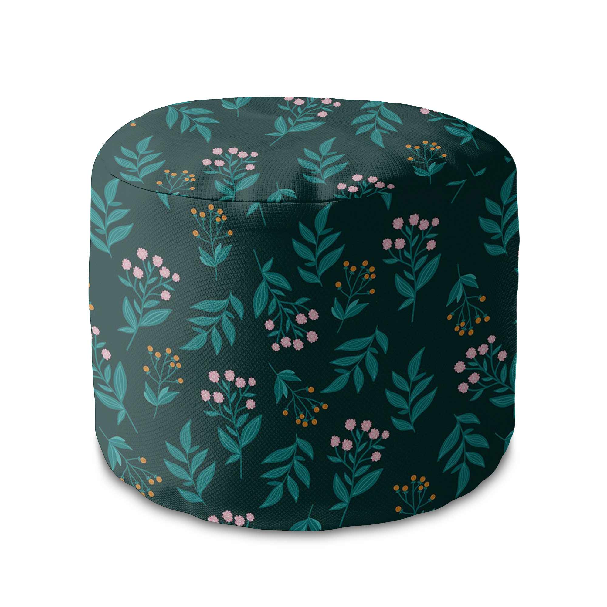 Runder Hocker Fußhocker Where is Spring-Velvet