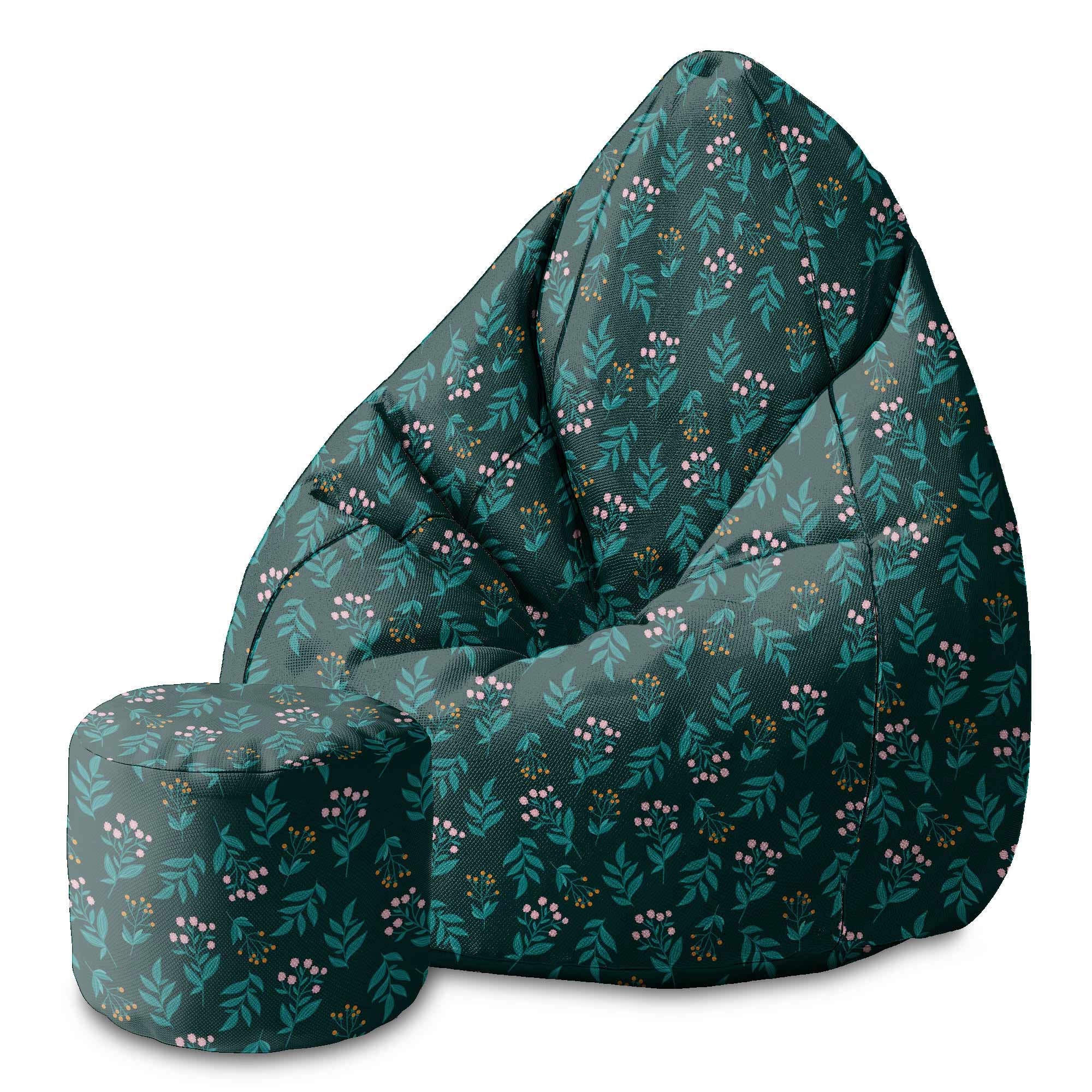 Runder Hocker Fußhocker Where is Spring-Velvet