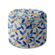 Runder Hocker Fußhocker Energy Blues-Velvet