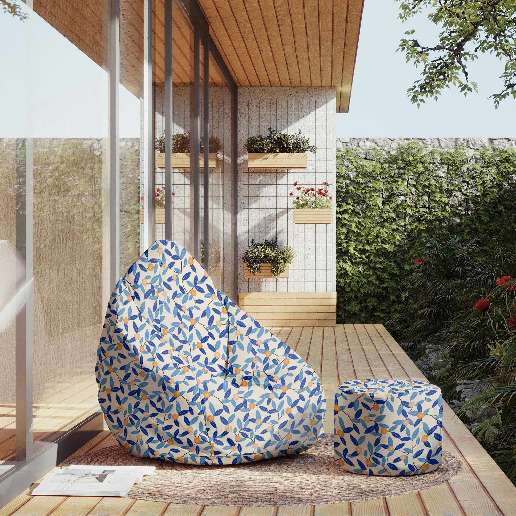 Runder Hocker Fußhocker Energy Blues-Velvet